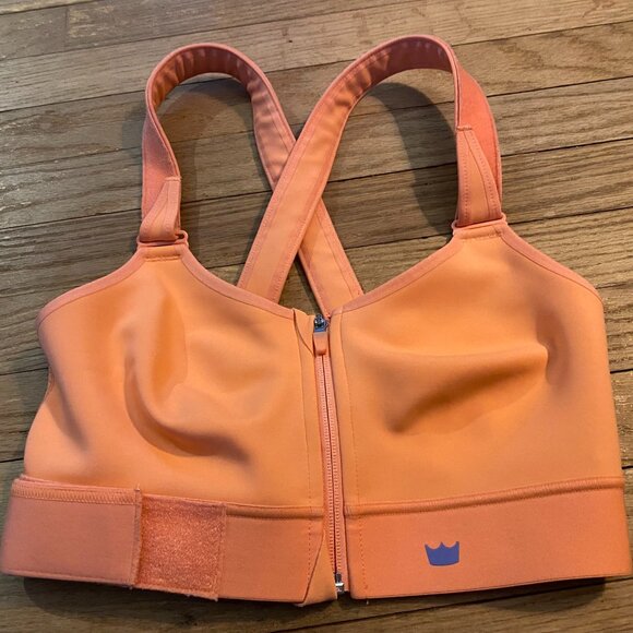 Shefit 1 Luxe Moisture Wicking Zip Front Adjustable 110003 RN 142486 Sports Bra - Picture 1 of 3